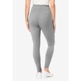 thumbnail image 2 of Woman Within Plus Size Side Pocket Ankle-Length Pull-On Stretch Knit Cotton Spandex Leggings, 2 of 6