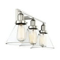 thumbnail image 3 of Modern Polished Nickel Vanity Light, 3 of 3