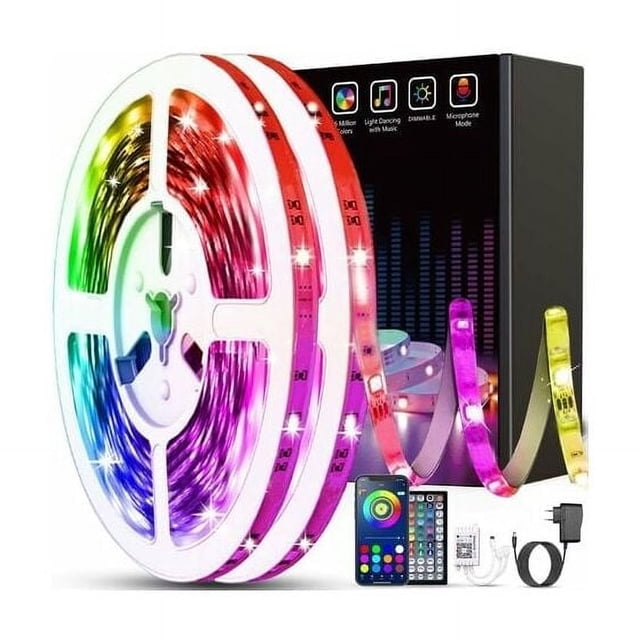 Dynamic LED Strips, 30m Extra Long, Featuring Smart App Control for Computer Desk, Living Room, Dining Room Decor