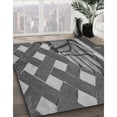 thumbnail image 2 of Ahgly Company Indoor Square Patterned Gray Wolf Gray Area Rugs, 3' Square, 2 of 6