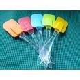 thumbnail image 4 of 10 Pcs Silicone Scraper Baking Scraper Cream Butter Handled Cake Spatula Cooking Cake Brushes Pastry Tool Food-grade Silicone Spatula Kitchen Utensil Cream Blade Brush, 4 of 4