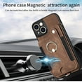 thumbnail image 5 of Phone Case for iPhone 14 6.1 inch Wallet Cover with Screen Protector and Wrist Strap Lanyard RFID Credit Card Holder Ring Stand Cell Accessories iPhone14 5G i i-Phone i14 iPhone14case Women Men Brown, 5 of 7