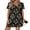 Black Moon, variant on Cotton Nightgowns for Women Short Sleeve Womens Nightgown V Neck Sleep Shirts for Women Sleepwear
