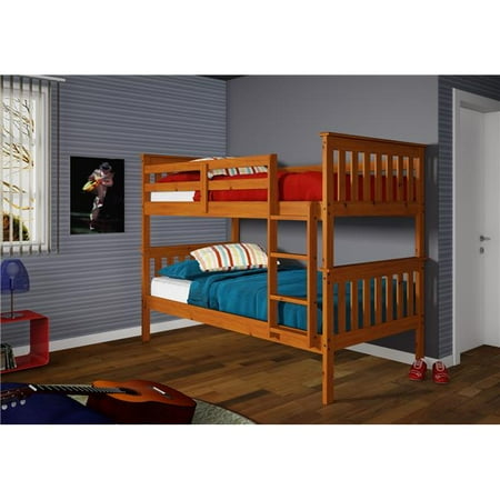 Pd 120 3h Tt Donco Kids Mission Bunkbed With Slat Kits Mattress Pd 120 3h Tt Donco Kids Mission Bunkbed With Slat Kits Mattress Ready Twin Color Honey