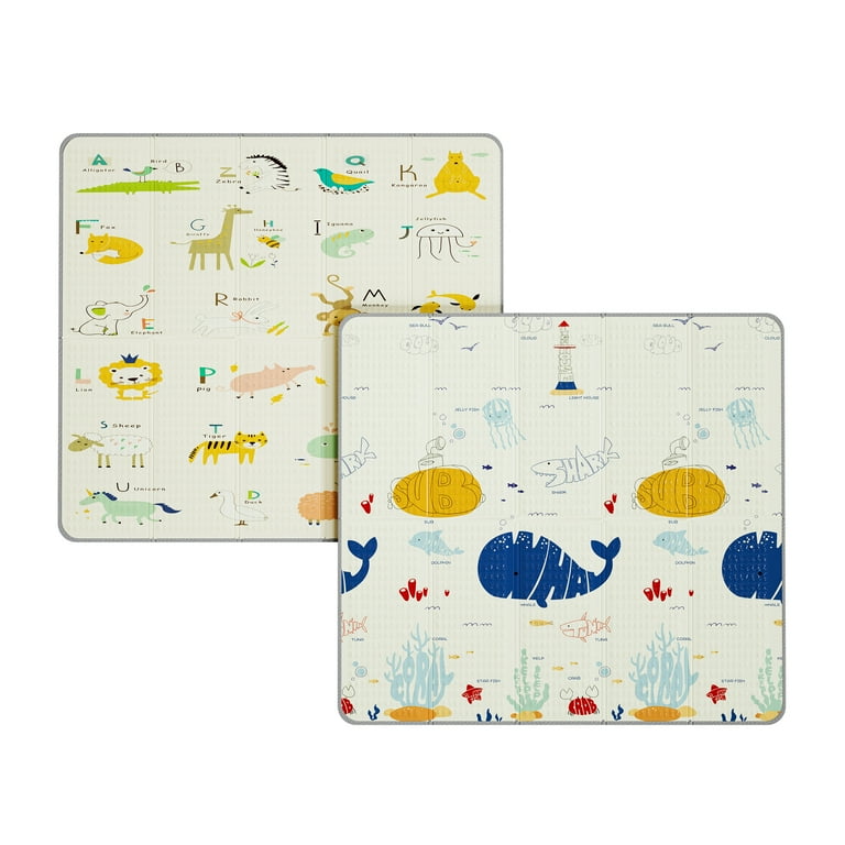 Foldable Extra Large Waterproof Activity Baby Play Mat (71x79