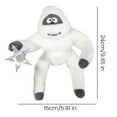 thumbnail image 5 of Opvise Abominable Snowman Christmas Tree Topper Plush Stuffed Snow Elf Christmas Tree Hugger with Star for Xmas Treetop Decoration, 5 of 7
