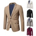 thumbnail image 4 of Blazers de estilo nuevo para otoño e invierno, traje informal ajustado de pana británica, abrigo, traje pequeño para hombre, 4 of 5