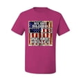 thumbnail image 3 of By His Blood We Are Healed Inspirational/Christian Men's Graphic T-Shirt, Fuschia, Small, 3 of 5