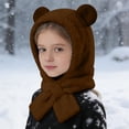 thumbnail image 4 of TIANZEN Winter Kids Hat With Scarf And Ear Soft Lined For Boys Girls Toddler Cold Weather Baby Winter Hat Set Boy, 4 of 6