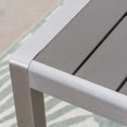 thumbnail image 5 of CoSoTower Coral Outdoor Aluminum Dining Table with Faux Wood Top, Gray Finish,Grey, 5 of 9