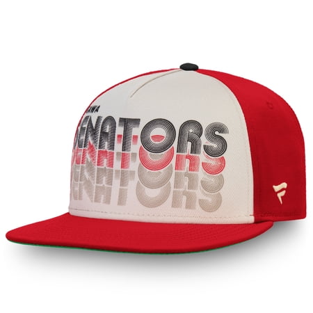 Men s Fanatics Cream/Red Ottawa Senators True Classic Snapback Hat
