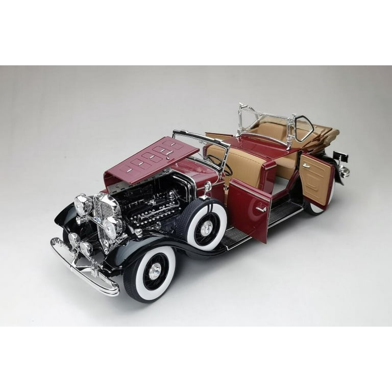 1932 Ford Lincoln KB Top Down Convertible, Burgundy - Sun