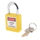 thumbnail image 1 of Candado de bloqueo de seguridad shamjiam de Metal acero Inoxidable Resistente a Corrosión y Temperatura 25 mm Amarillo, 1 of 8