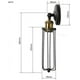 thumbnail image 1 of lámpara de pared PaquetedecajaLucesdeparedretroLámparasdepareddejaulademetalLámparascolgantesindustrialesantiguas Ormromra WLJ-4203, 1 of 2
