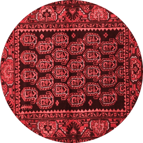 Ahgly Company Indoor Round Persian Red Traditional Area Rugs, 5' Round