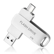 USB Flash Drive 1T(1000G) – 2-in-1 OTG USB-C & USB-A Thumb Drive for Android Smartphones, Tablets, PCs & MacBook-MAOLAI