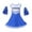 Blue, variant on LOLANTA Girls Cheerleader Costumes Dresses Cheerleading Outfit Cheer Uniform Pom Poms