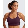 thumbnail image 4 of CRZ YOGA Butterluxe Longline Sports Bra Womens Lightweight Comfortable Workout Bra with Molded Cups for Yoga Fitness, 4 of 5