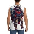 thumbnail image 4 of Fotbe Men's Cool Patriotic Buffalo Cowboy Print Men's Sleeveless Muscle Tank Tops Casual T-Shirts for Gym Workout Beach-3X-Large, 4 of 8