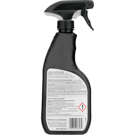 Simple Green Stainless Steel One-Step Cleaner And Polish, 16 Oz