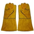 thumbnail image 3 of Protección de Soldadura - Guantes de Soldadura + Manguitos de Soldadura - Hechos de material cuero de - Gloria Mangas de soldadura, 3 of 9