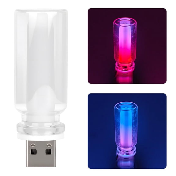 Car USB Night Light Touch Dimmable LED Filament Lamp, USB Interior Car Light