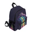 thumbnail image 2 of FORMRS School Backpack with Front Zippered Pocket 12" Student Travel Daypack, Purple UFO, 2 of 6