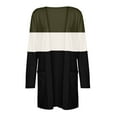 thumbnail image 5 of Turilly Womens Jackets Ladies Clearance, Women's Fashion Solid Patchwork Coat Cardigan Long Sleeve Outerwear Pockets Tops, 5 of 5