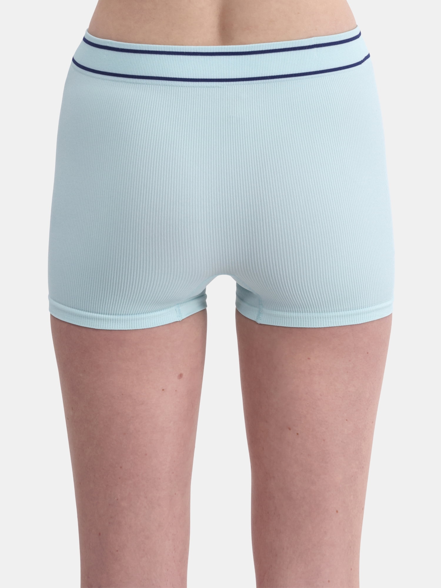 No Boundaries Seamless High Waist Boyshort Panties, Women’s