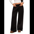 thumbnail image 3 of Pantalones Deportivos de Pierna para Mujer, Cintura Alta, Holgados, con Cordón Interior y Pierna Recta. Negro S, 3 of 10