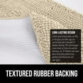 thumbnail image 5 of Bath Rug 24x17, Thick Soft Absorbent Chenille, Rubber Backing Quick Dry Microfiber Mats, Machine Washable Rugs for Shower Floor, Bathroom Runner Bathmat Accessories Decor, Sand, 5 of 6