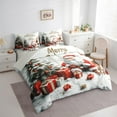 thumbnail image 3 of Castle Fairy Santa Claus Deer 7pcs Bedding Comforter Set for Teenagers,Xmas Gifts Queen Bedding Sets Super Cozy,Festival Xmas Queen Sheet Sets,Ultra Soft Home Decor, 3 of 8