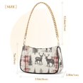 thumbnail image 3 of FORMRS Womens Shoulder Bag with Chain Strap Clutch Purse Cute Tote Handbag, Beige Deer, 3 of 7