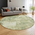 thumbnail image 6 of Addison Rugs Mayfield Premium Machine Washable Transitional Abstract Aloe Round Rug, 8' x 8', 6 of 6
