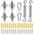 thumbnail image 1 of Sun Shade Sail Hardware Kit, es M Premium Stainless Steel Sun Shade Sail Installation Accessories for Outdoor Patio Square/Rectangle/Triangle Sun Shade Sails Installation, 1 of 7