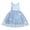 Blue, variant on Flower Girls Dress V-Back Satin Ball Gown Bowknot Sleeveless Ruffle Tulle Pageant Dresses Blue Size 5-6T