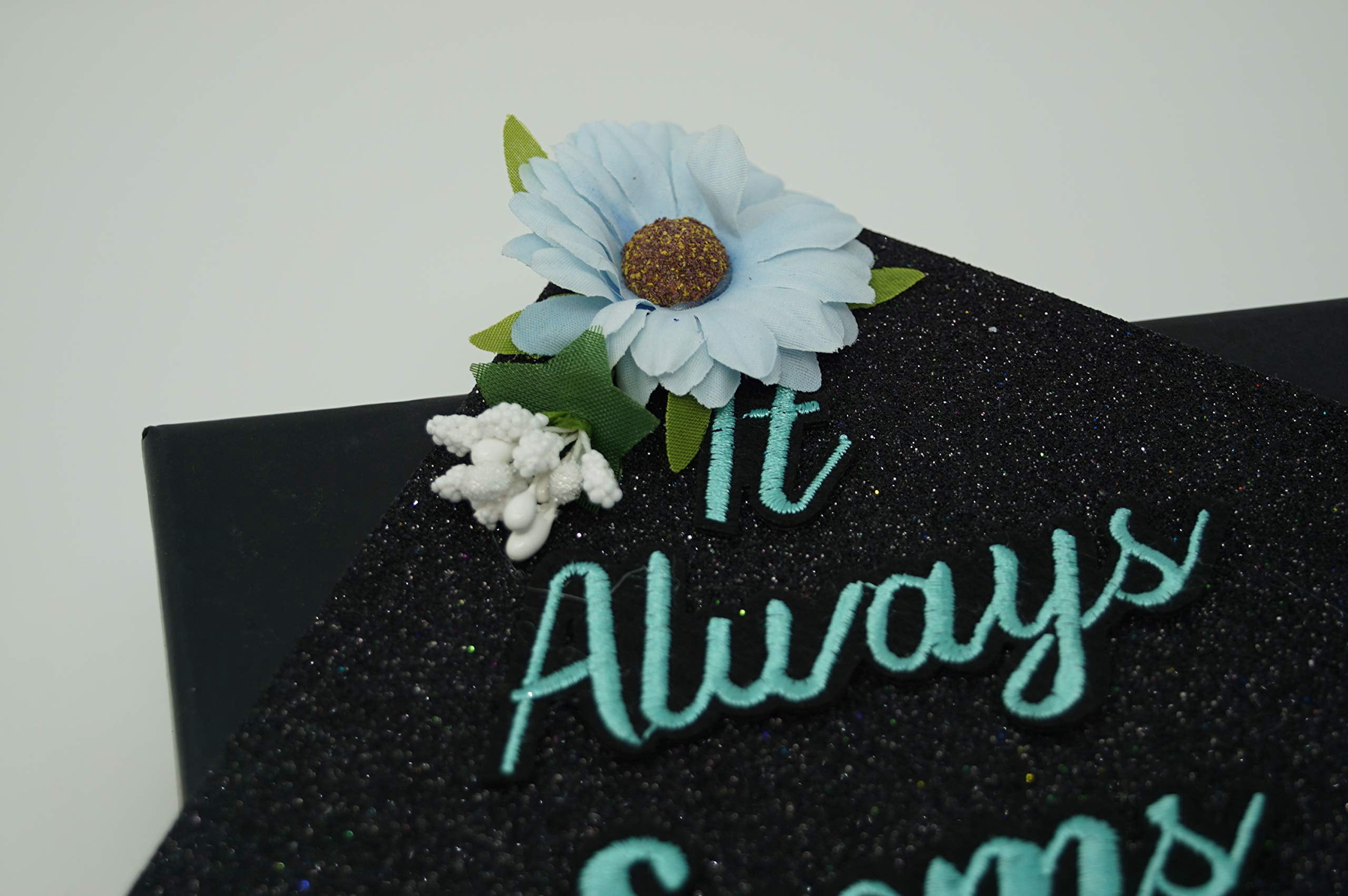 Handmade Graduation Cap Topper, Graduation Cap Decorations, It Always Seem Impossible