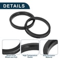 thumbnail image 5 of Unique Bargains Car Wheel Hub Centric Rings Durable Wheels Center Shaft Shock Absorbing Hubrings Black 2 Pcs Polycarbonate OD 75.1mm to ID 63.4 mm, 5 of 7