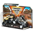 thumbnail image 5 of Monster Jam 1:64 Bulldozer Vs. Racing Stripes Monster Trucks, 5 of 6