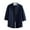 Mens T Shirts Navy, variant on Mens 3/4 Sleeve Shirts Button-Down Collared Tshirts Shirt Casual Lightweight Solid Color Breathable Slim Lapel Loungewear Work Tees Tops
