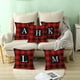 thumbnail image 4 of Ofertas Exclusivas, Funda de almohada navideña con veintiséis letras, funda de cojín con estampado de piel de melocotón, funda de almohada a cuadros Akmoler, 4 of 9