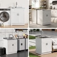 thumbnail image 7 of StructoMax Laundry Sink with Cabinet, Full Body Durable Stainless Steel, 25-Inch Wider Stainless Steel Utility Sink, Multi-Use for Laundry, Kitchen, Bathroom, Garage, 7 of 7