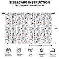 thumbnail image 2 of Blackout Kids Curtains,White Cow Milk Pattern Childrens Insulated Curtains Set Of 2,Bedroom Essentials,Toddler Room Decor 42x54in(106x137cm), 2 of 5