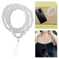 thumbnail image 3 of MasteelfCA Pearl Long Neck Strap Lanyard Necklace For Cell Phone ID PSP MP3 Keys (Random Bottom Beads Color), 3 of 8