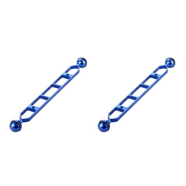 Methold Brazo de flotabilidad de flotador de cabeza de bola doble de fibra de carbono de buceo para para /EKEN Sports SLR Camera Azul 279.4 mm 2piezas