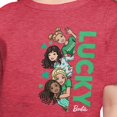 thumbnail image 3 of Barbie - St. Patrick's Day Lucky - Toddler And Youth Girls Short Sleeve Graphic T-Shirt, 3 of 5