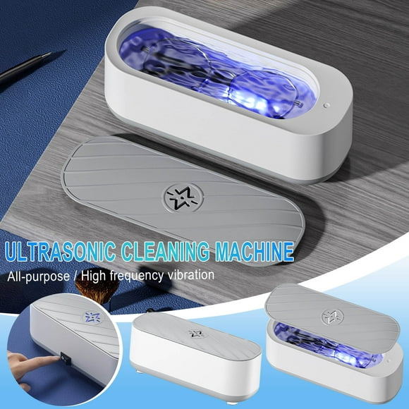Limpiador ultrasónico portátil para vidrios, joyería y objetos pequeños - limpieza profunda a 360° con vibración de alta frecuencia