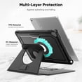 thumbnail image 4 of FJLBDE Case for iPad 9th 8th 7th Gen 10.2 inch 2021 2020 2019, 360 Rotating Stand iPad Protective Case Cover with Auto Wake/Sleep, Black, 4 of 7