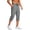 Dark Gray, variant on Mens Casual Style Athletic Fit Drawstring Waist Elastic Waist Capri Pants Drawstring Closure Zipper Pockets Green S