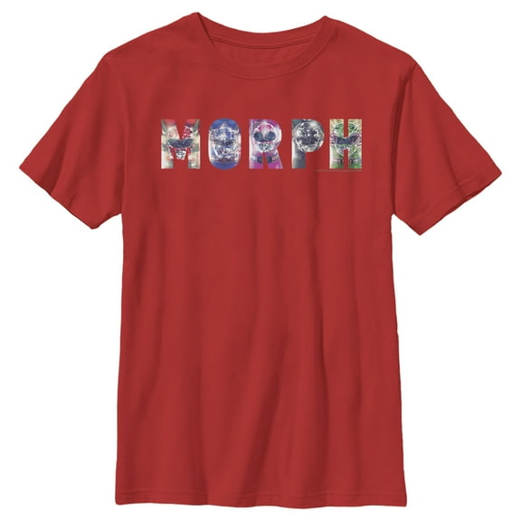 Boy's Power Rangers Morph Team Graphic Tee Red Medium
